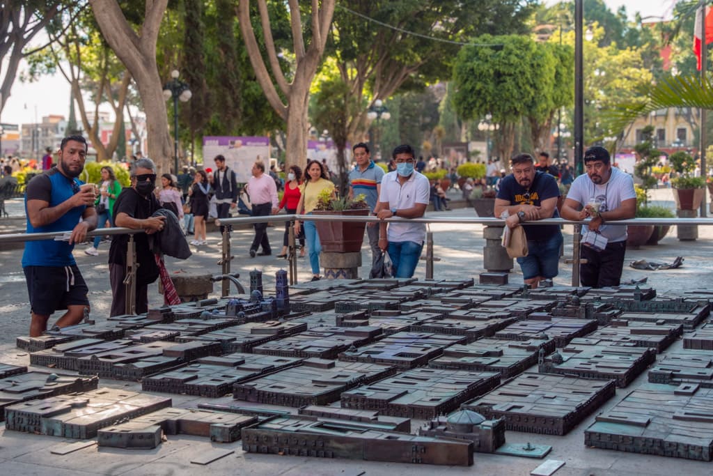 Miniature version of Puebla in the Zocalo