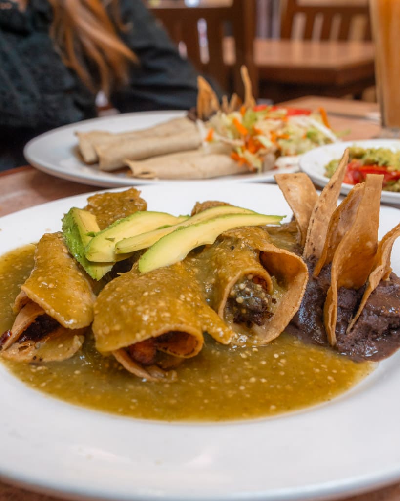 Food at La Zanahoria in Puebla