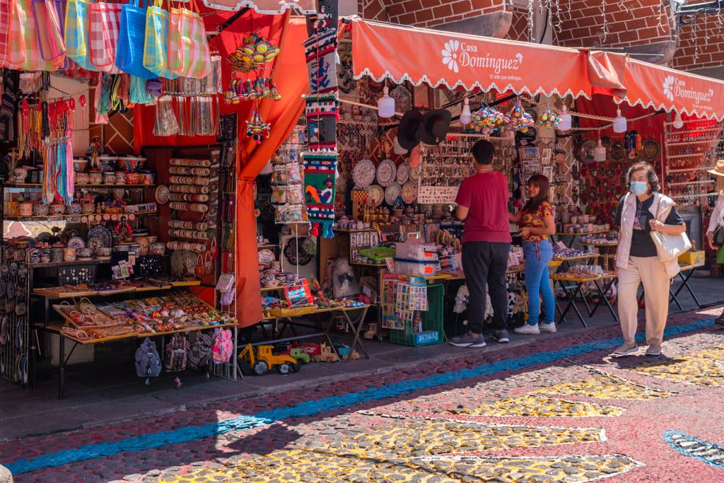 The Parian Market stall in Puebla