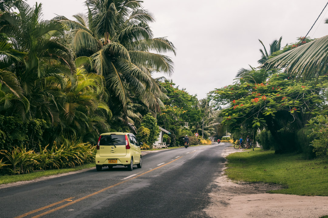 Main road of Rarotonga