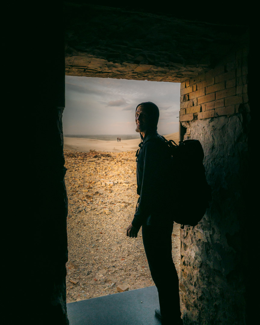 The entrance to Rubjerg Knude Lighthouse