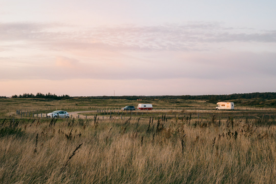 The circular car park at Rubjerg Knude