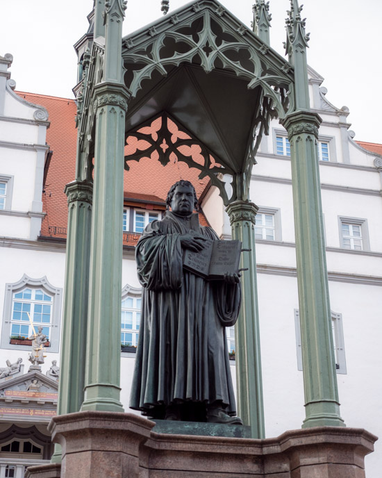 Martin Luther statue in Wittemberg
