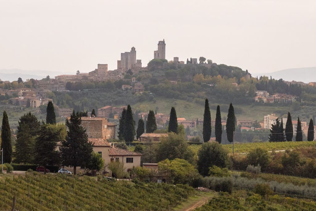 San Gimignano at a distance