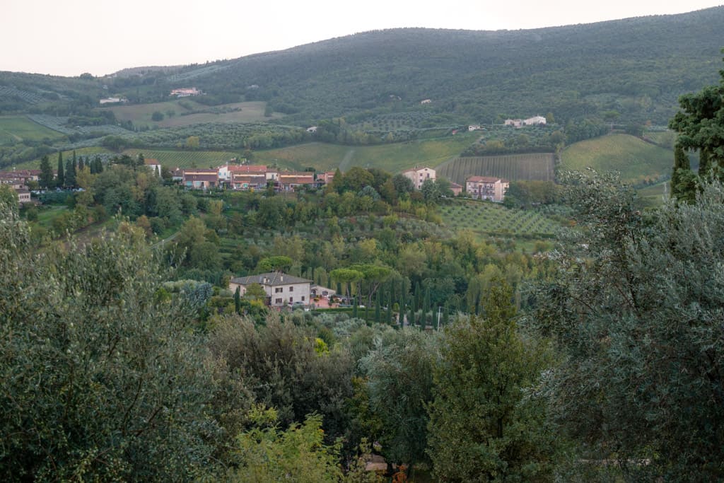 The view over the fields