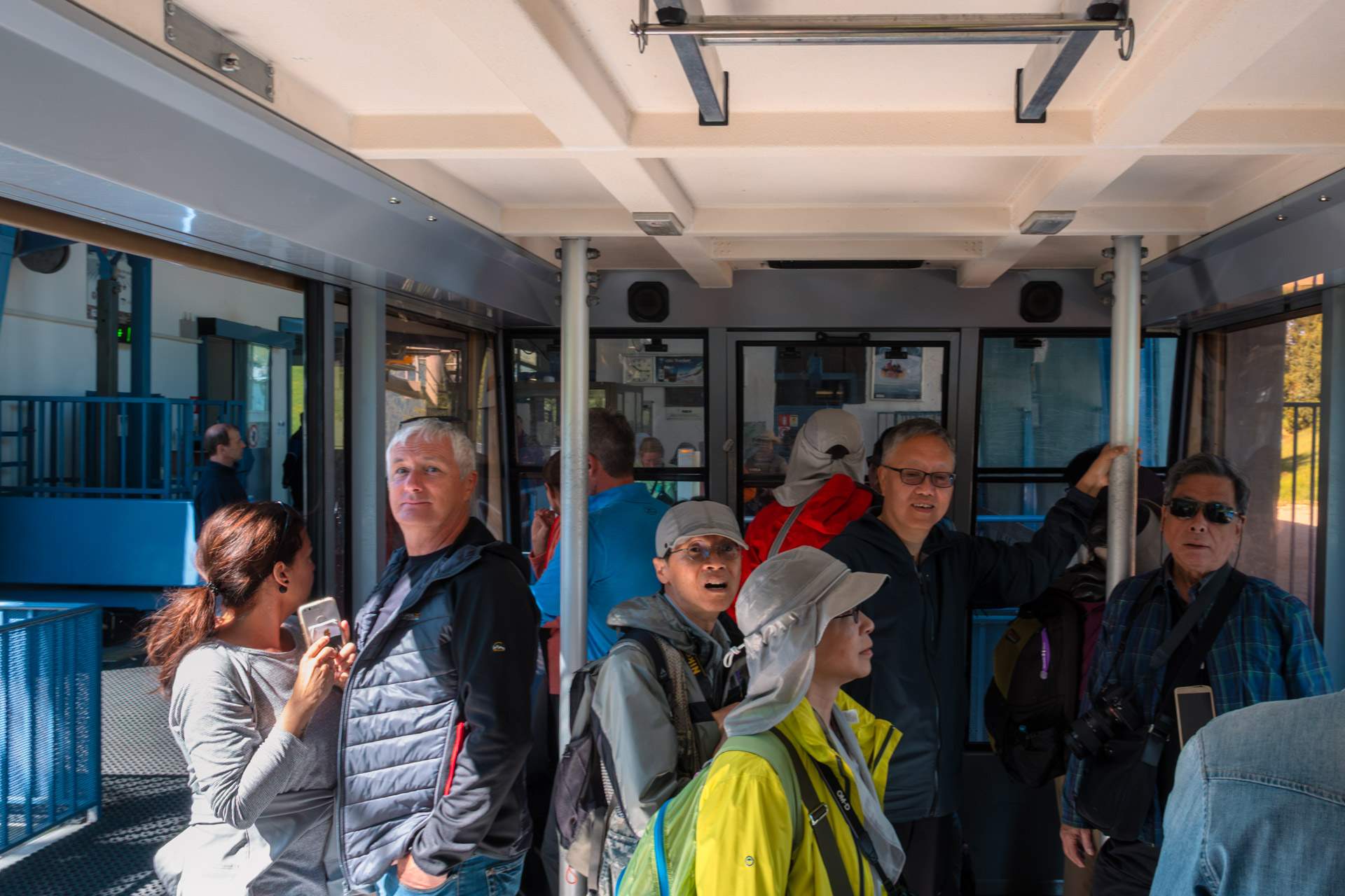 Cable car to Seceda in the Dolomites