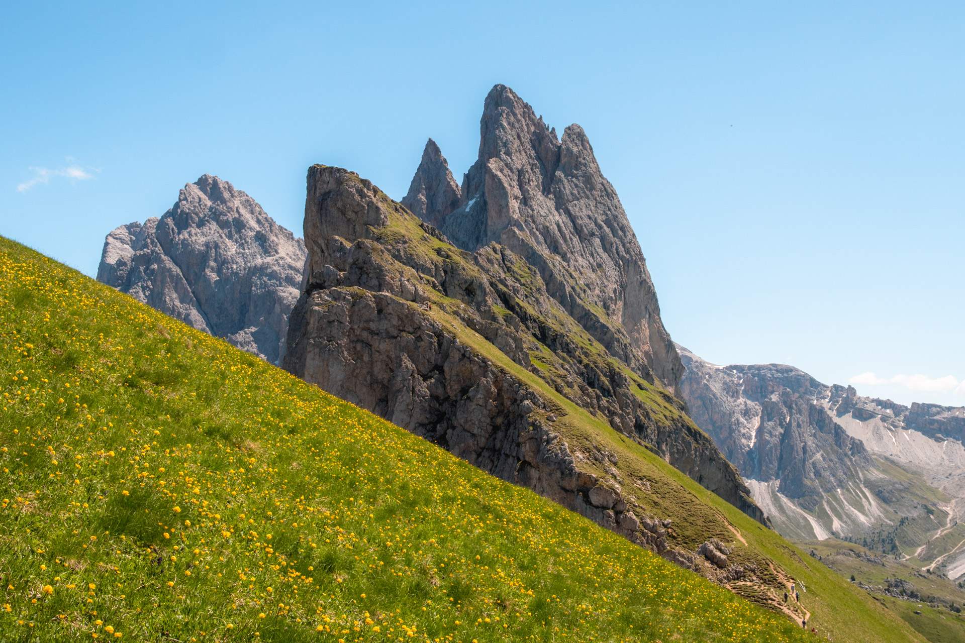 Seceda's famous vantage point