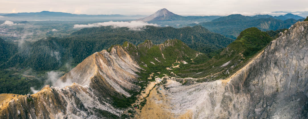 Panoramic view of Sibayak