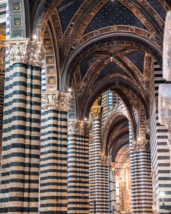 Siena Cathedral seen from the inside