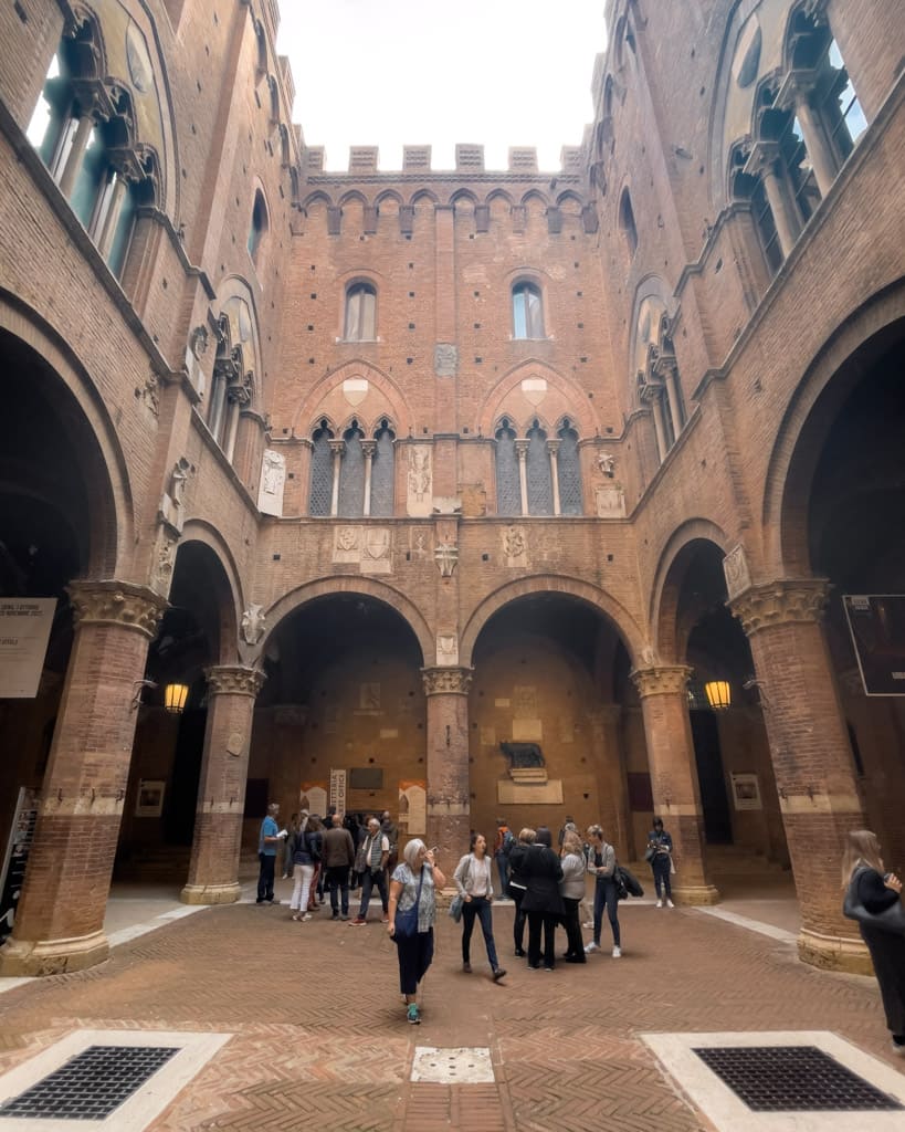 The entrance to the Palazzo Pubblico