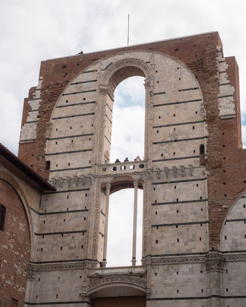 The Facciatone in Siena