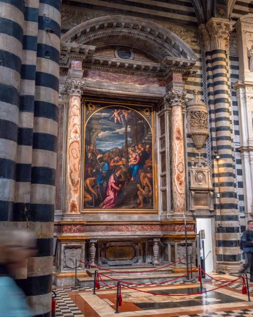 Art inside Siena Cathedral