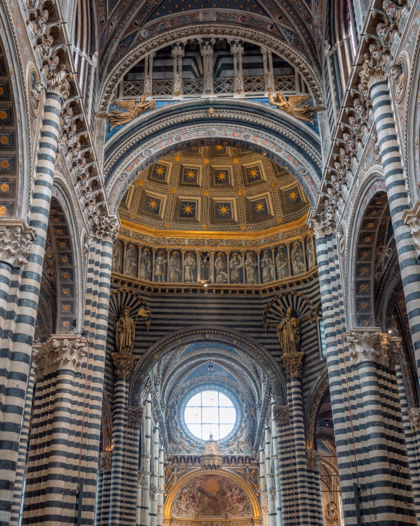 Striped marble in the cathedral