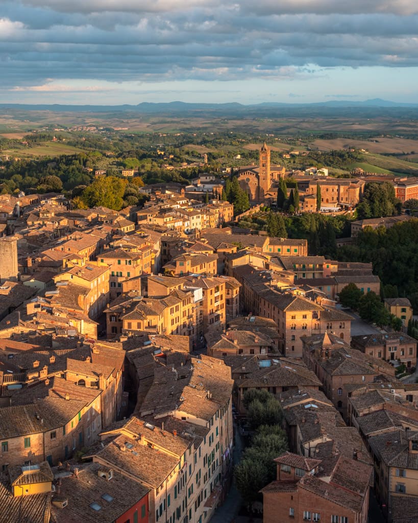 Sunset from the top of Torre del Mangia