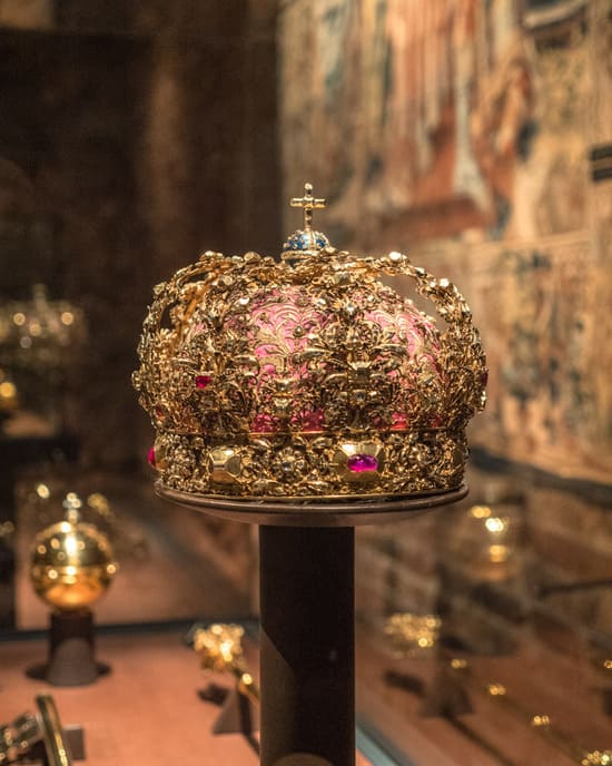 Crown in the Royal Treasury under the palace