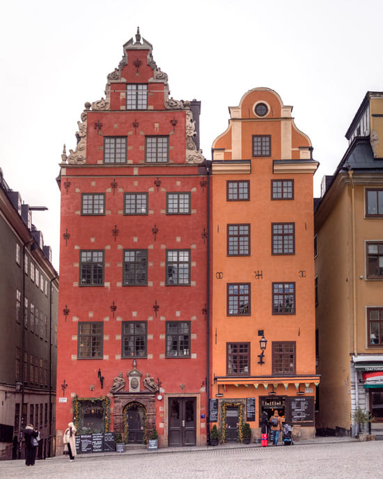 The coloured houses on Stortorget