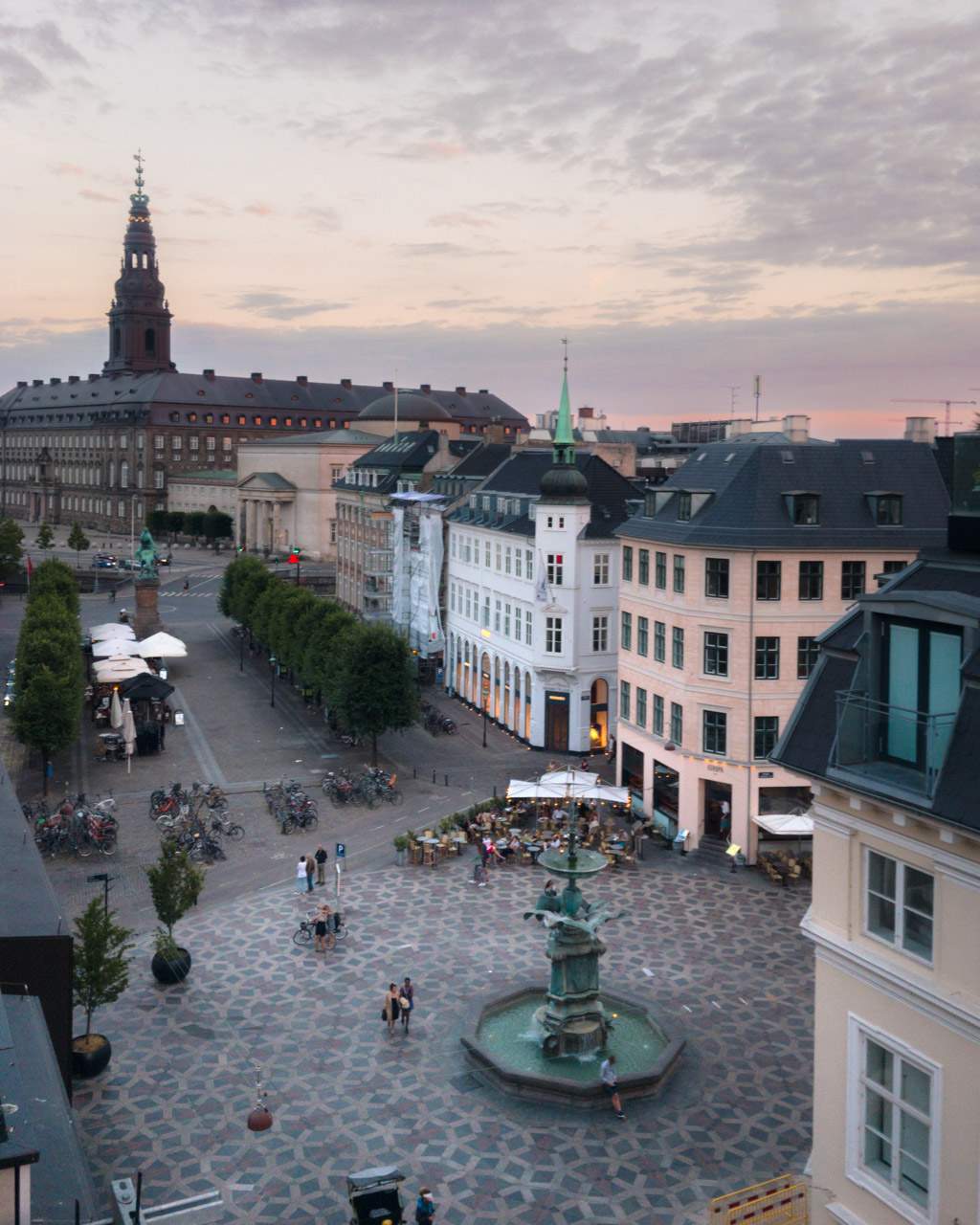 Storkespringvandet on Amagertorv, Strøget, Copenhagen, Denmark