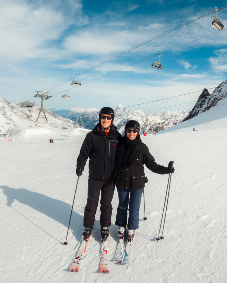 Skiing in Stubai