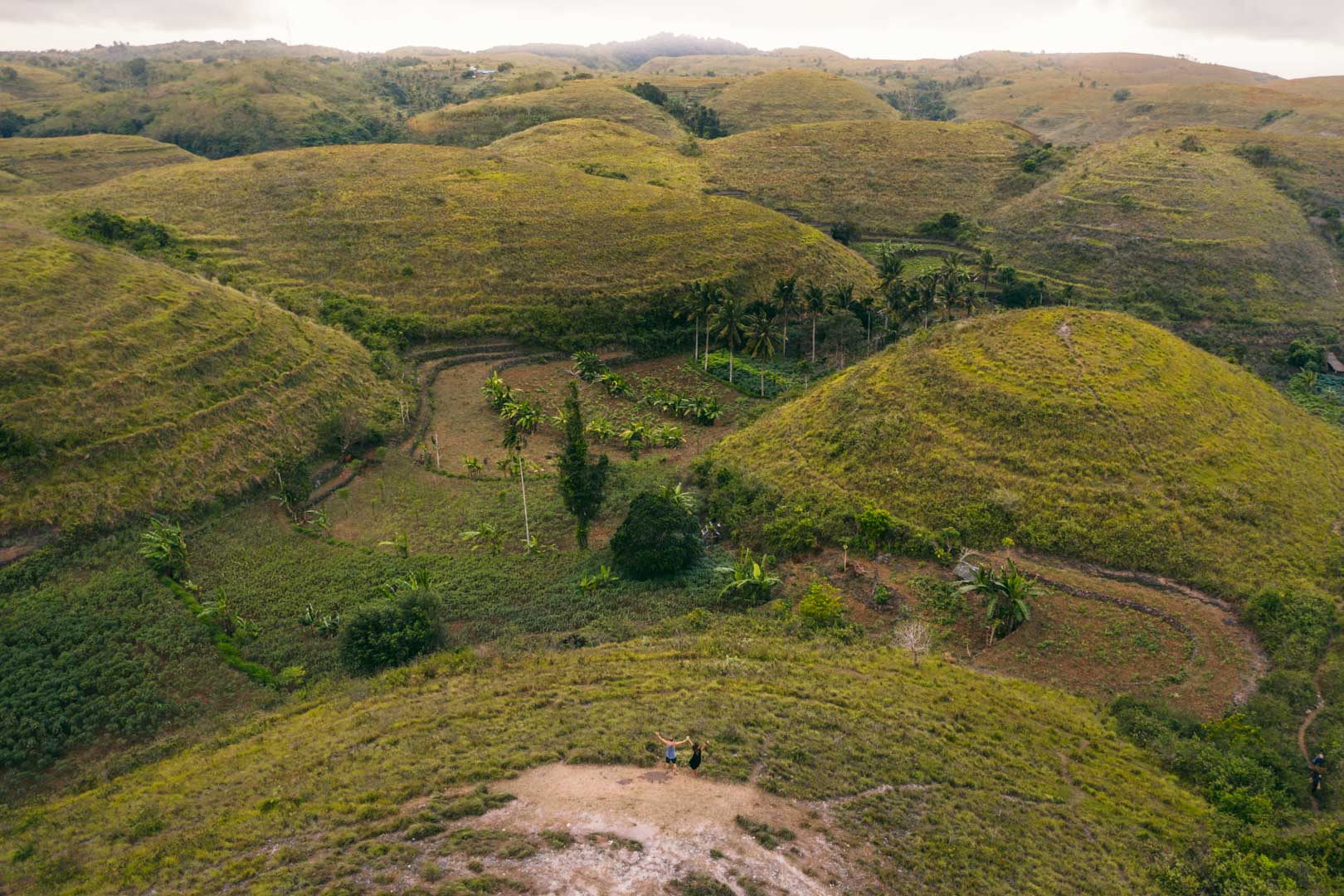 Teletubbies hills drone shot