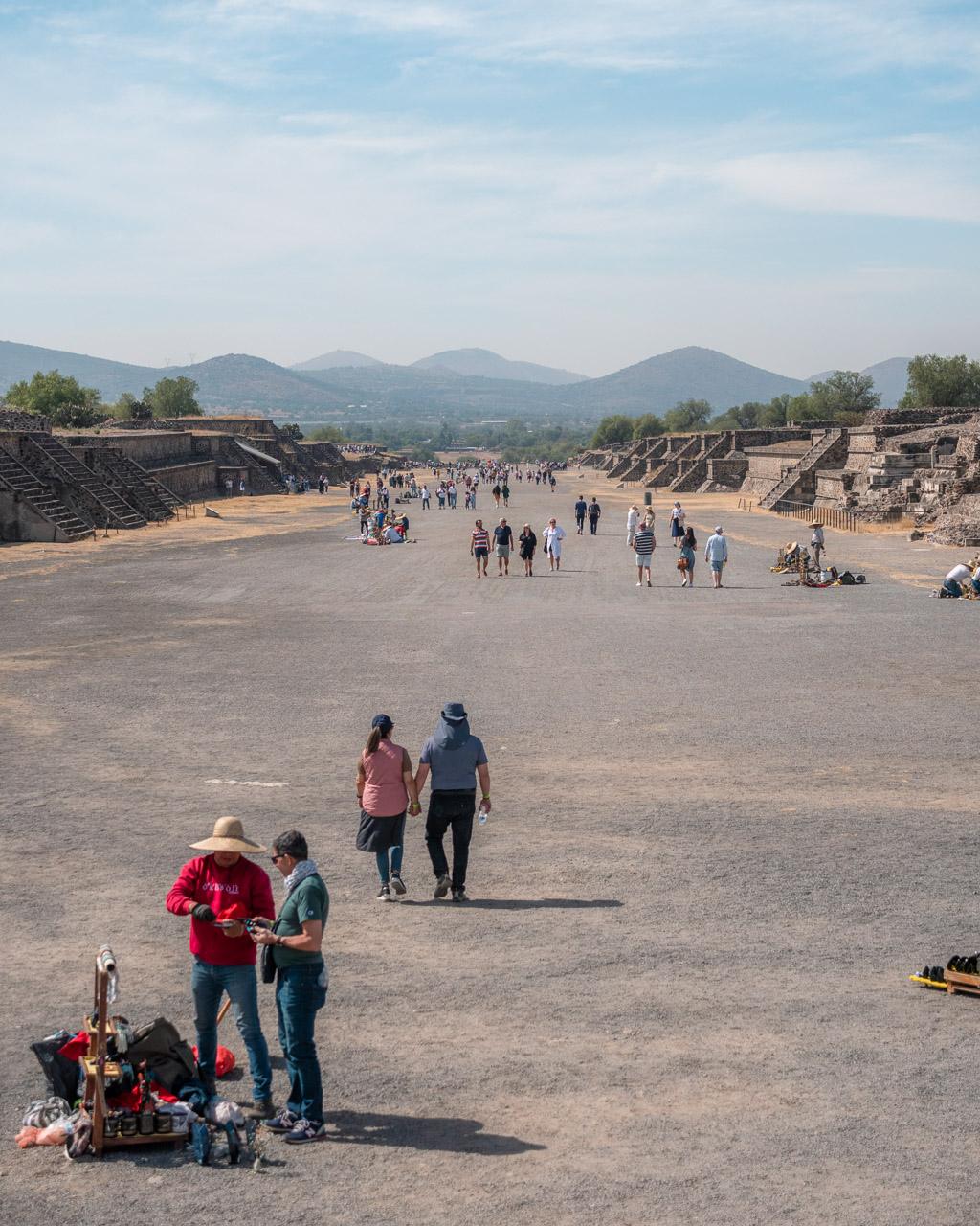 The Avenue of the Dead in Teotihuacan