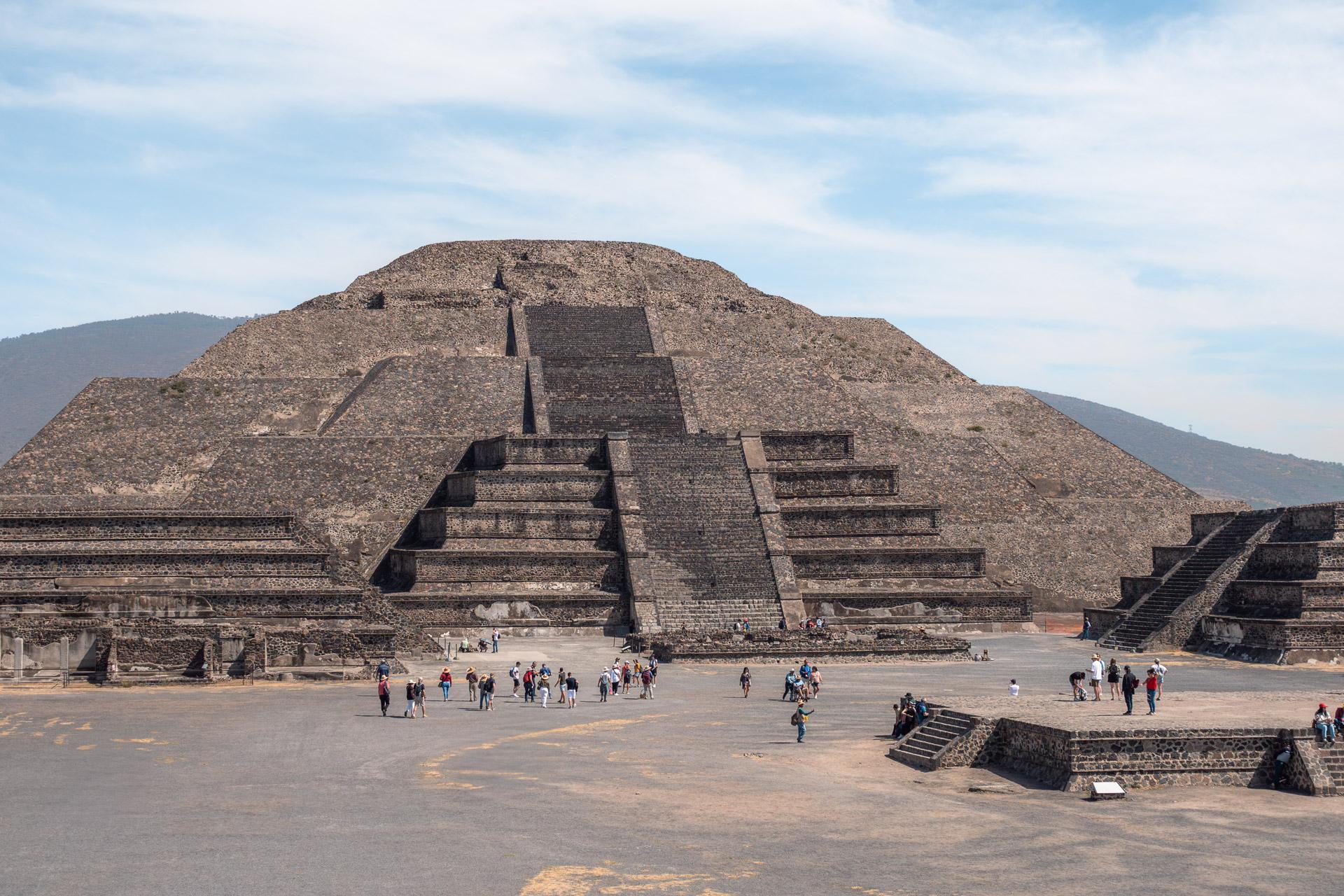 The Pyramid of the Moon and the plaza in Teotihuacan