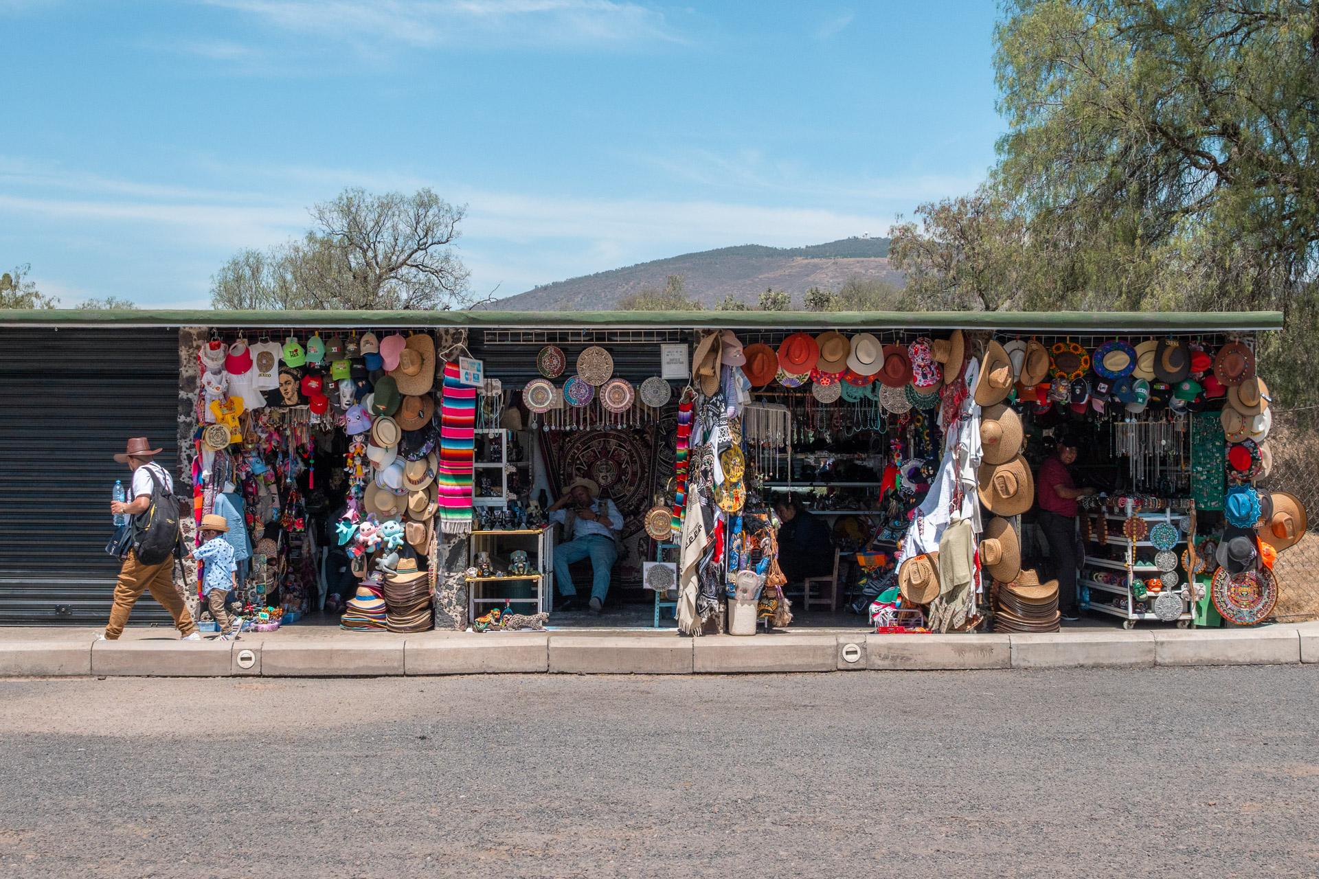 Souvenir shops in Teotihuacan