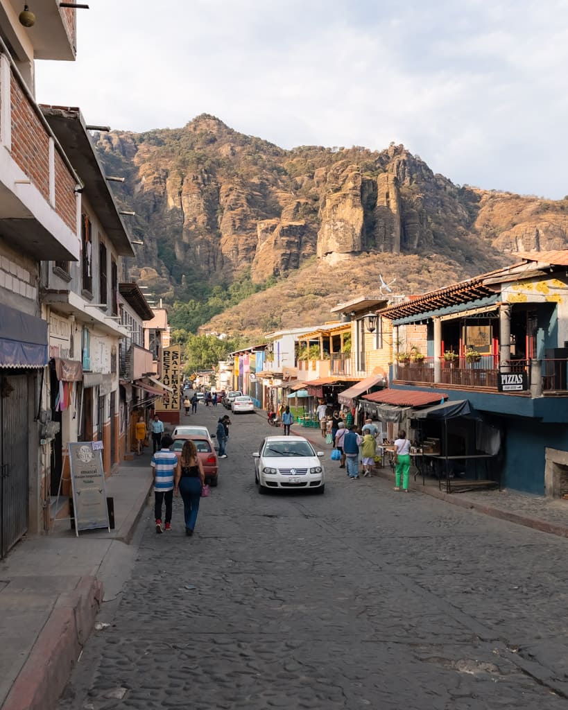 Tepoztlán cobbled streets