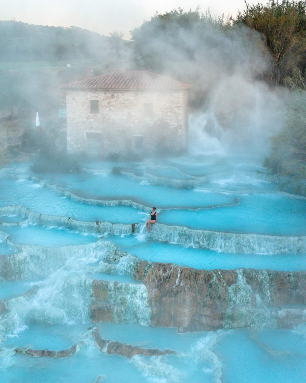 Victoria at Saturnia hot springs