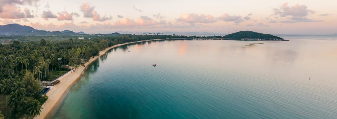 Lipa Noi Beach drone