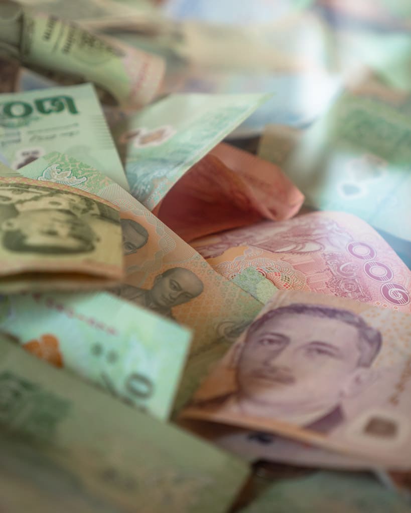 Thai baht notes