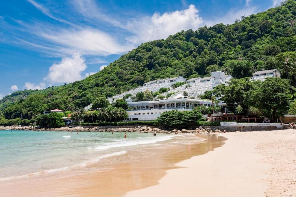 The beach at The Nai Harn 