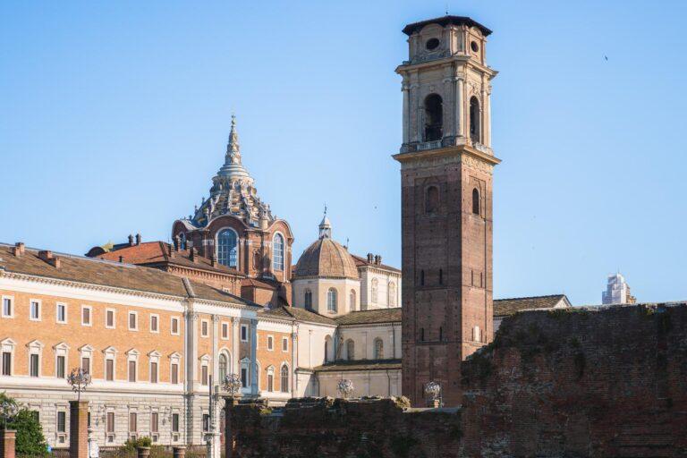 Turin cityscape with the cathedral