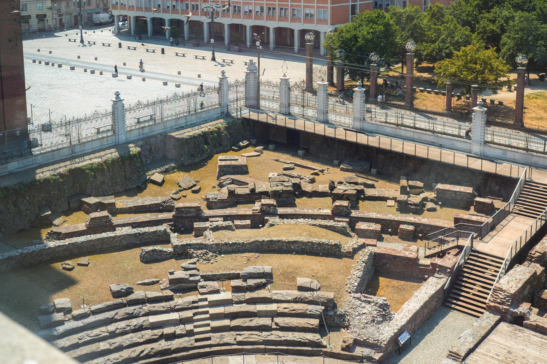 Archeologica del Teatro Romano seen from the palace