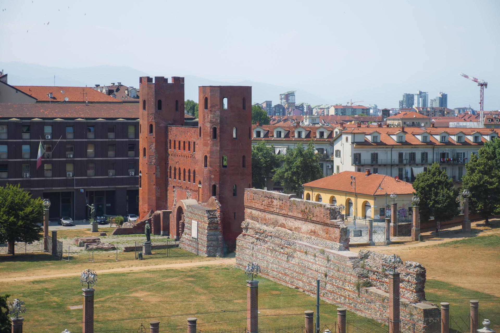 Palatine Gate as seen from the palace