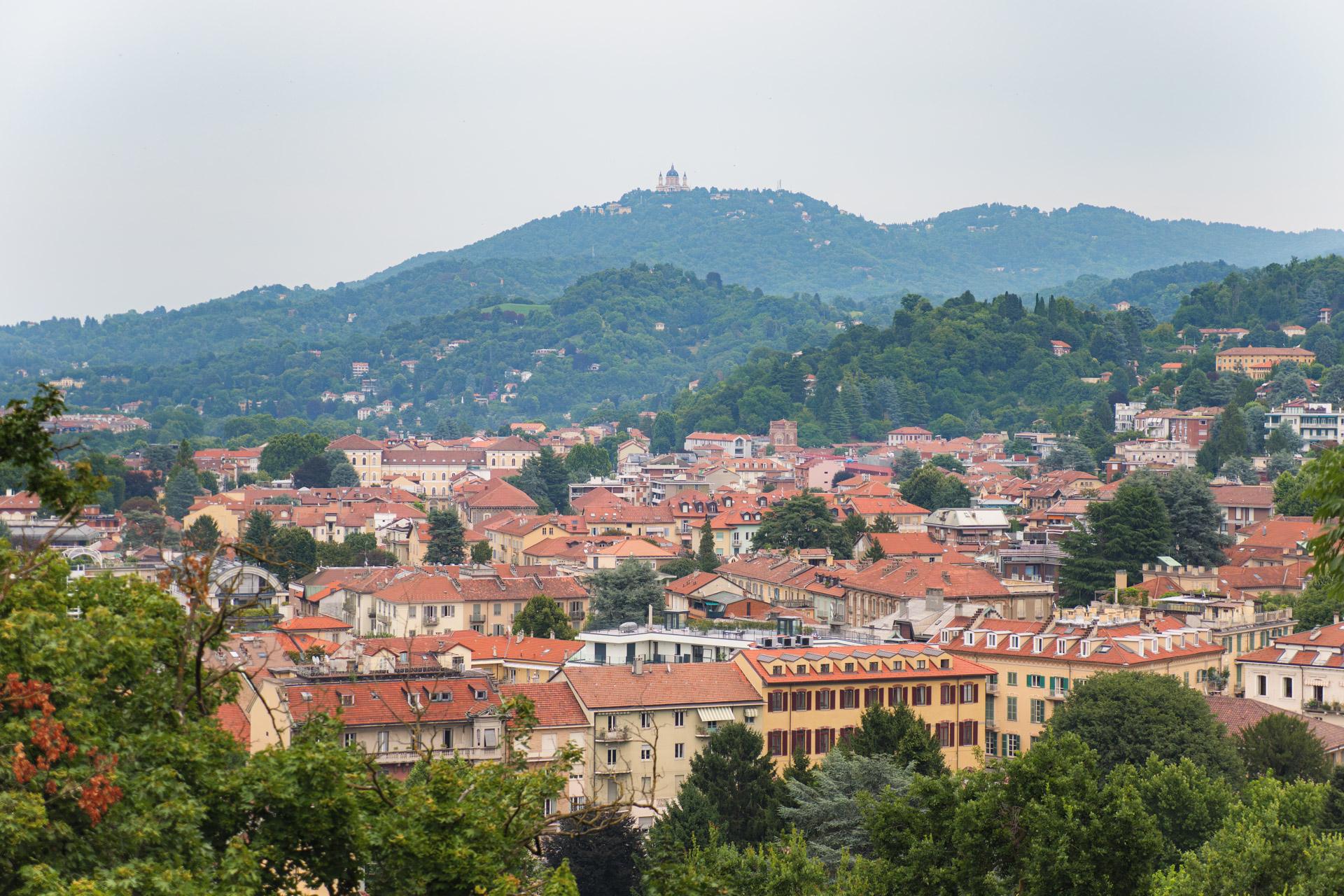 Basilica di Superga in the distance