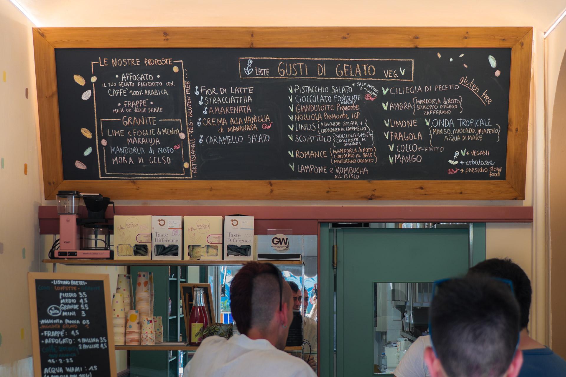 Inside of Papalele in Turin
