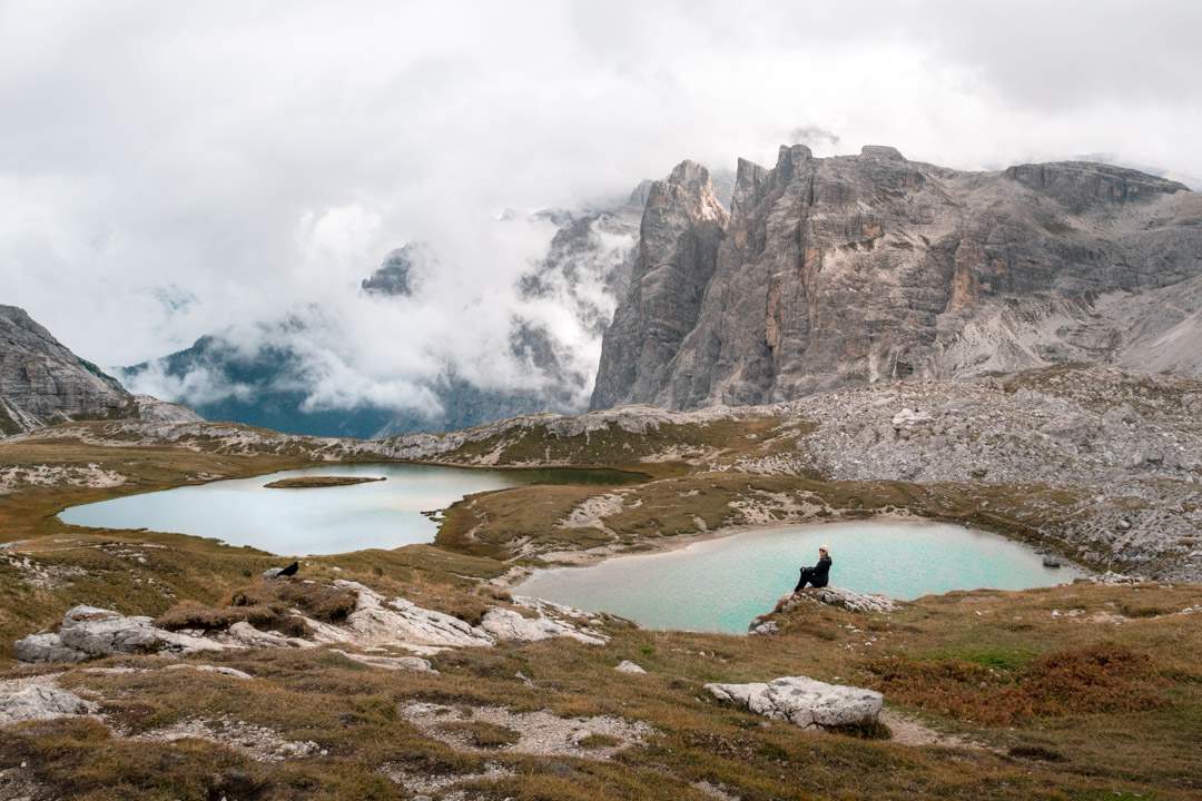 The lakes at Rifugio Antonio Locatelli/Dreizinnenhütte