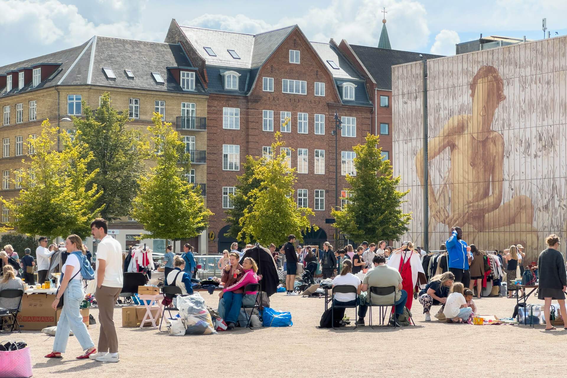 Copenhagen flea market at Trianglen in Østerbro