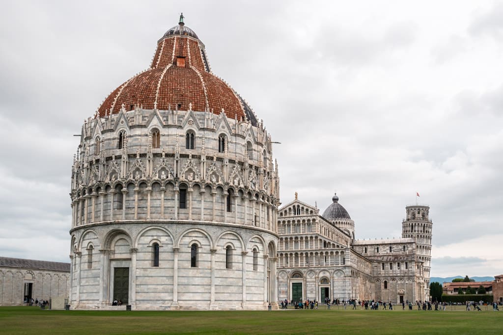 The cathedral complex that the tower is a part of