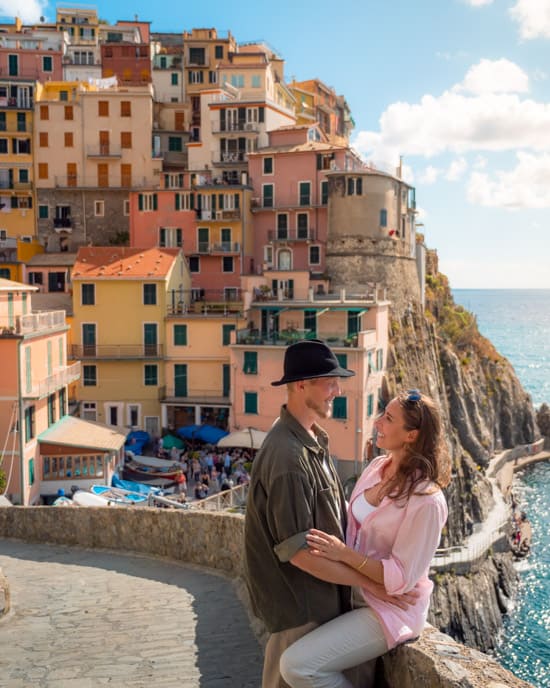 Alex & Victoria at Cinque Terre Viewpoint