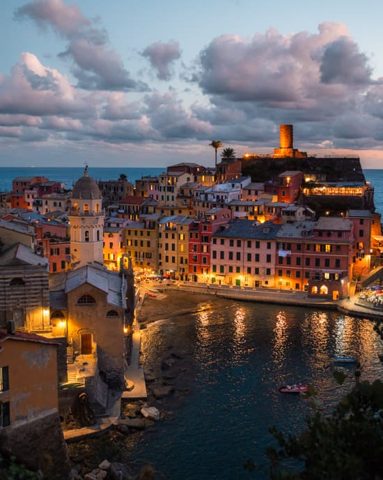 Cinque Terre at night