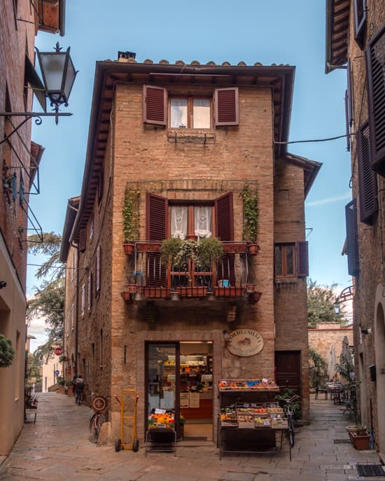 Nice grocery store in Pienza, Tuscany