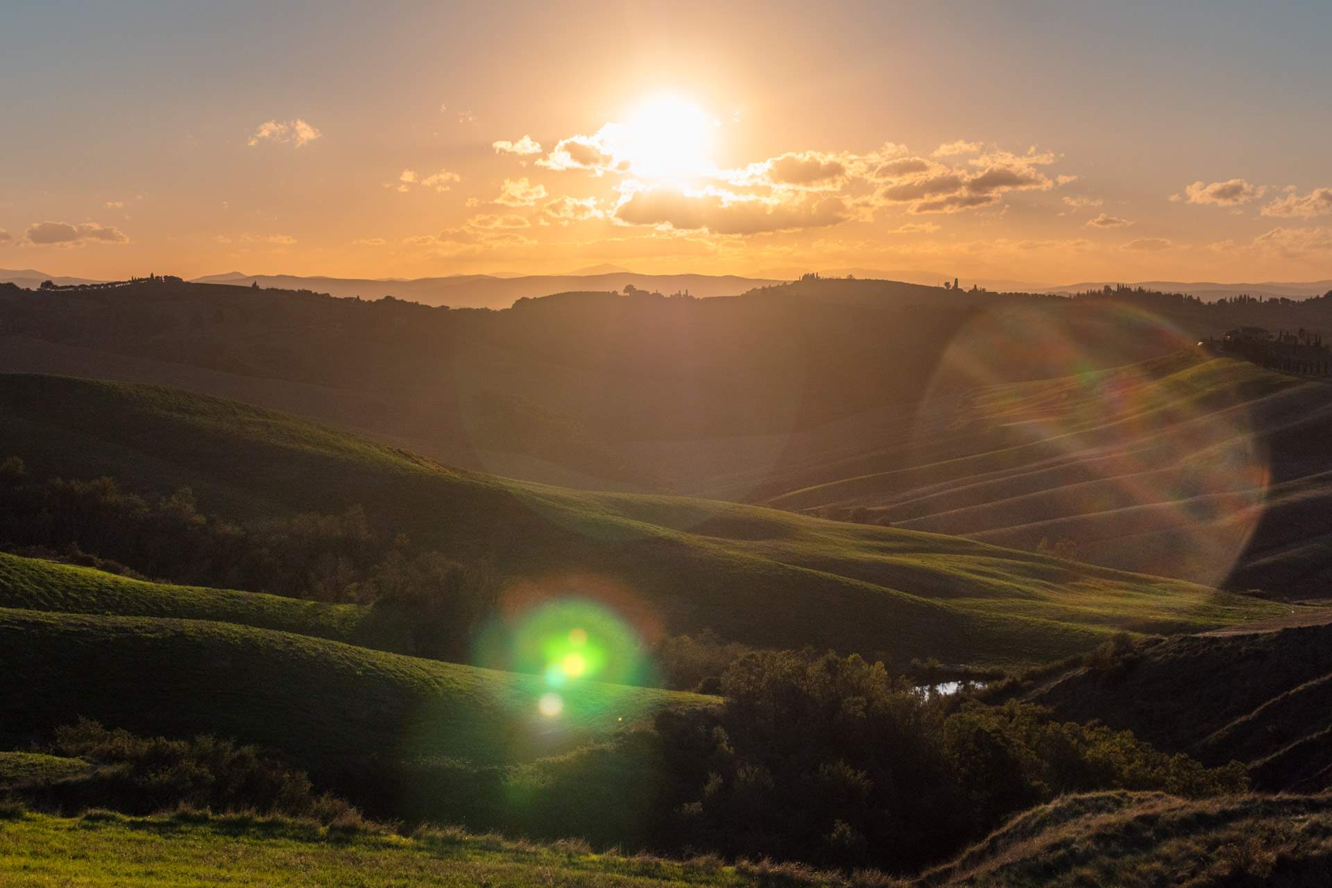 Sunset at the viewpoint