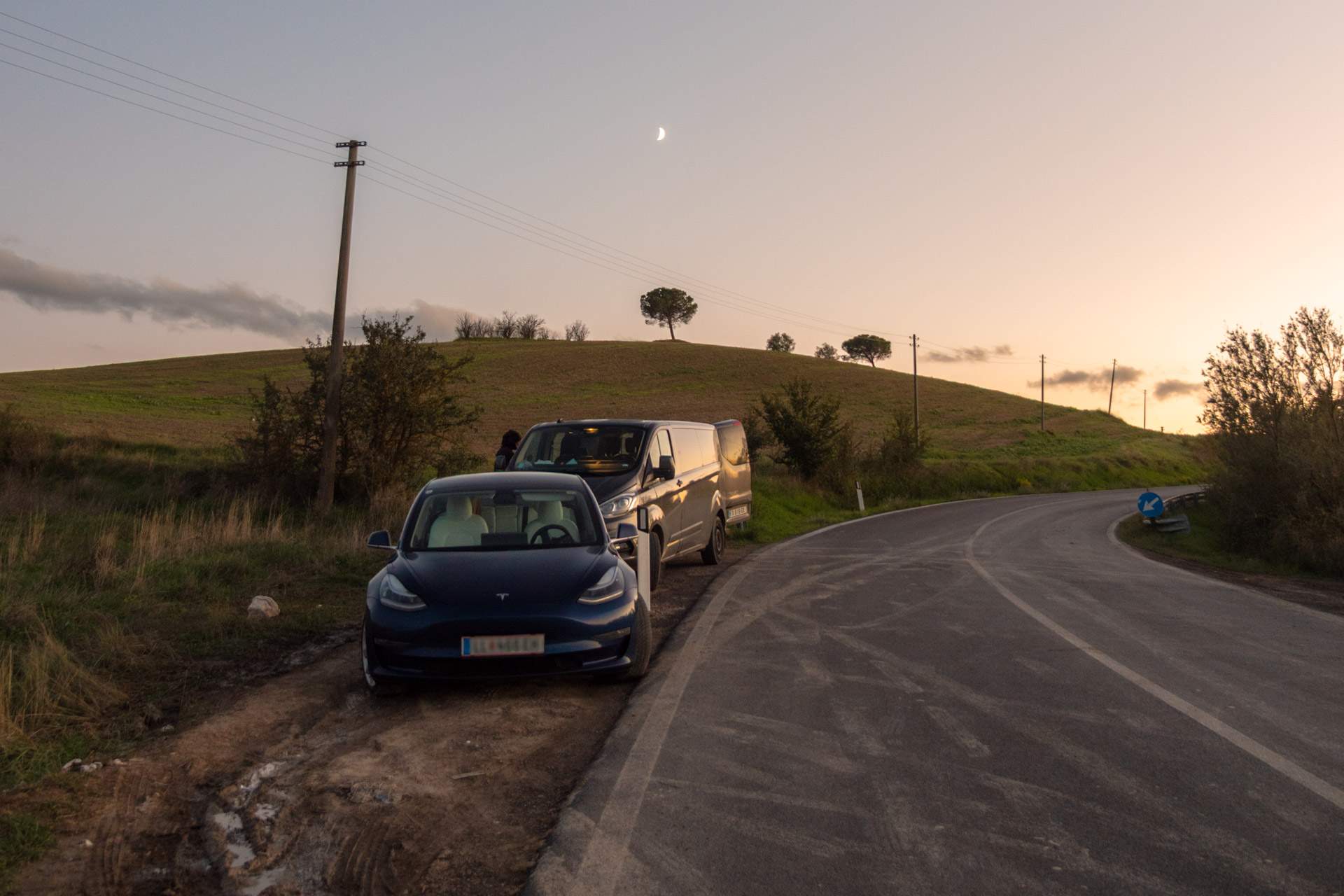 Parking near the sunset spot