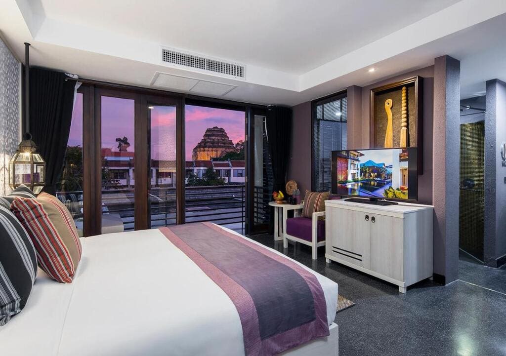 Room with a view of Wat Chedi Luang at U Chiang Mai
