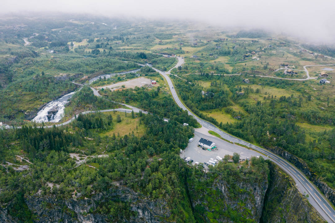 The parking area at Fossatromma