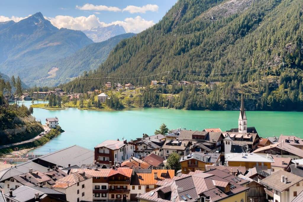 Alleghe in the Dolomites